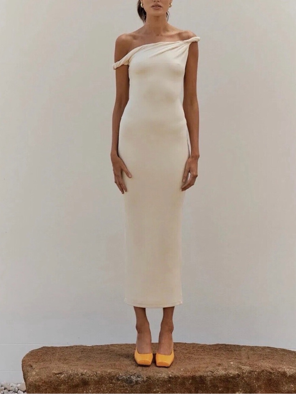 Johansen The Long Poppy Dress White